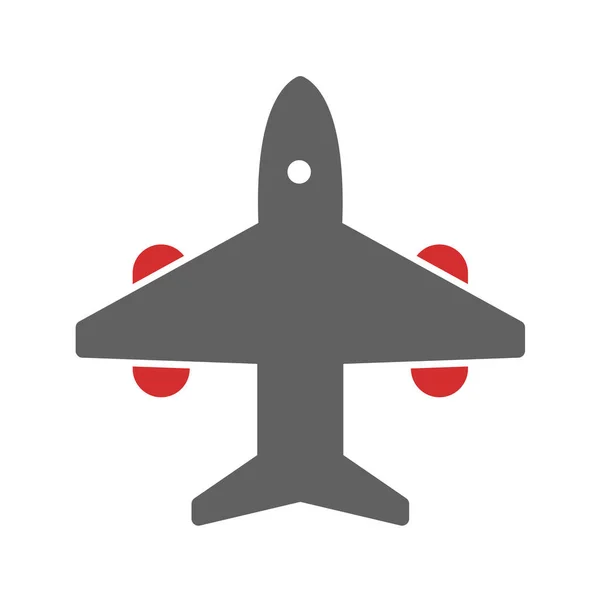 Icono Avión Vector Ilustración — Vector de stock