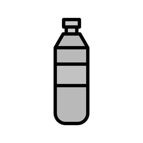 Icono Botella Agua Fondo Aislado Estilo Moda — Vector de stock