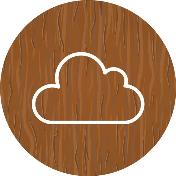 Vector Illustration Cloud Icon — Stock Vector