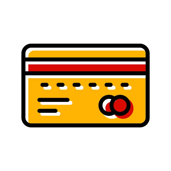 Icono Atm Estilo Moda Aislado Fondo — Vector de stock