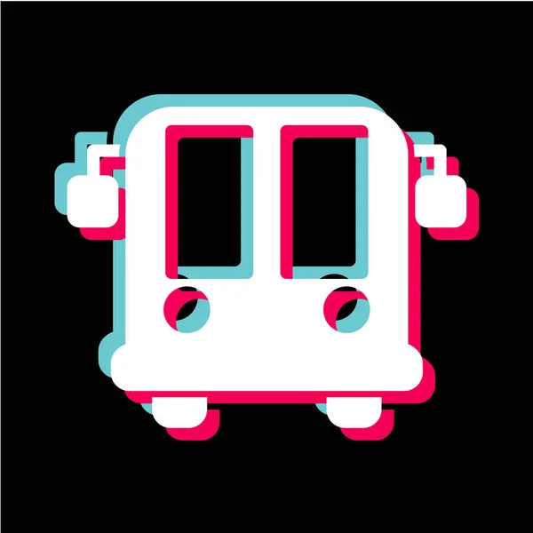 Icono Del Autobús Ilustración Vectorial — Vector de stock