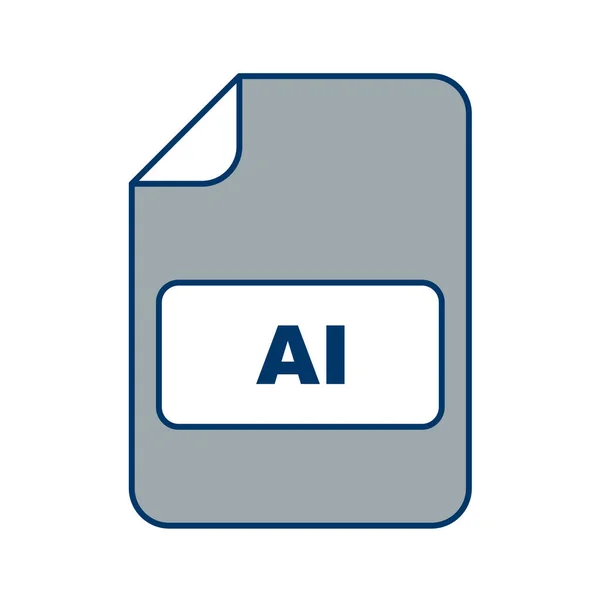 Icon Dateiformat Vektorillustration — Stockvektor