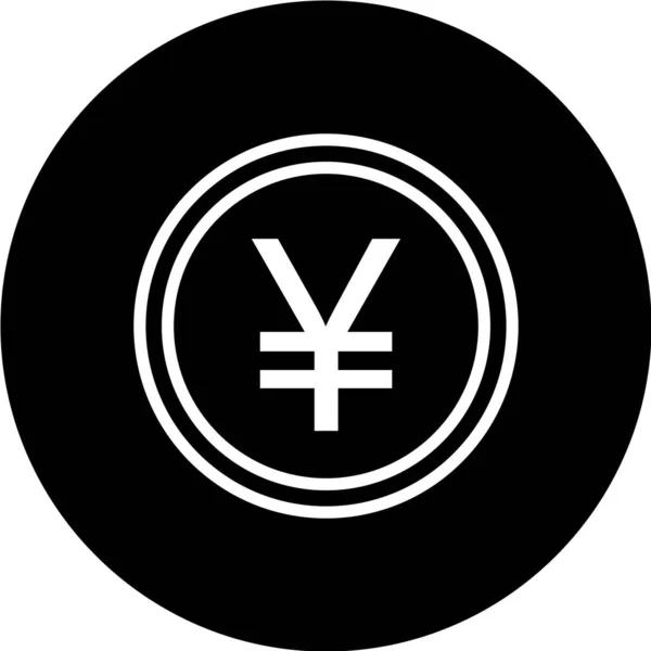 Yen Pictogram Vectoriilustratie — Stockvector