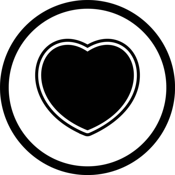 Εικονίδιο Καρδιάς Μοντέρνο Στυλ Απομονωμένο Φόντο — Διανυσματικό Αρχείο