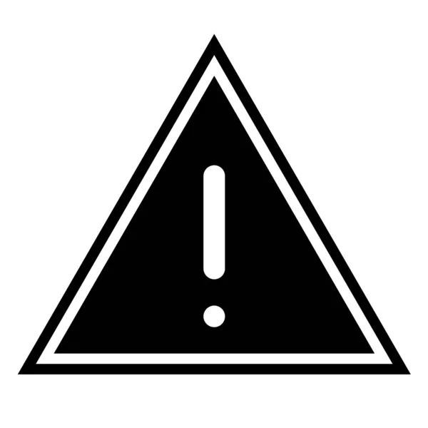 Warning Sign Icon Vector Illustration — Stock Vector