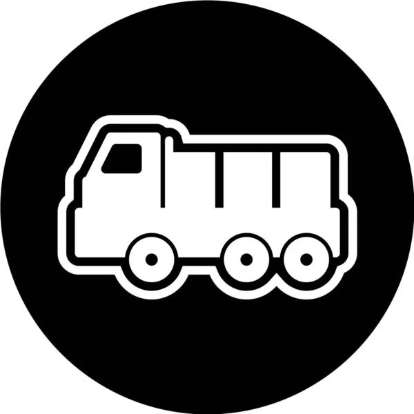 Vectorillustratie Van Een Vrachtwagen — Stockvector
