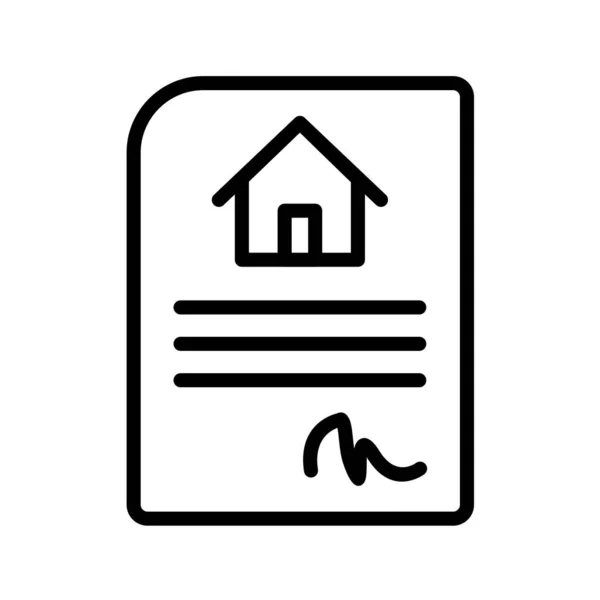 Huis Pictogram Vector Illustratie — Stockvector