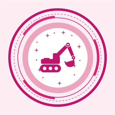 Bir inşaat simgesinin vektör illüstrasyonu