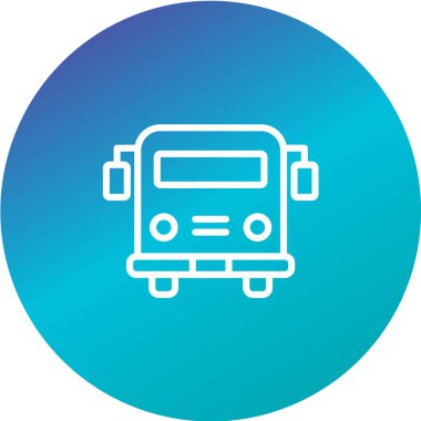 bus simgesi vektörü. düz dizayn biçimi 10