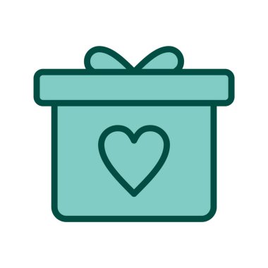 Gift Simgesi Moda Biçiminde İzole Arkaplan