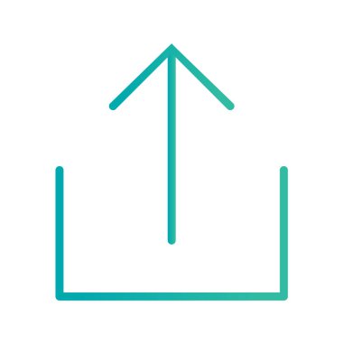 Multimedya düz simgesi beyaz arkaplanda izole edildi