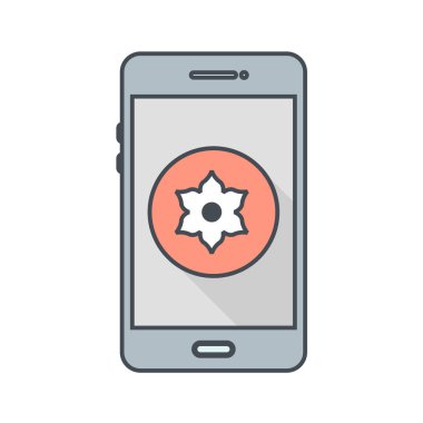 Mobil Uygulamalar konsept vektör çizimi beyaz arkaplan üzerinde 