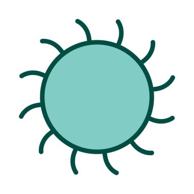 Moda tarzında izole edilmiş güneş simgesi