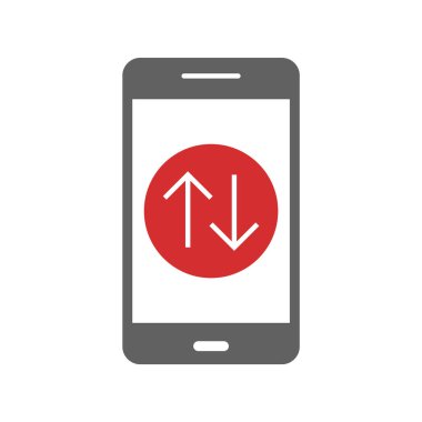  Veri Bağlantısı Mobil Uygulama Simgesi Moda Biçimli İzole Arkaplan