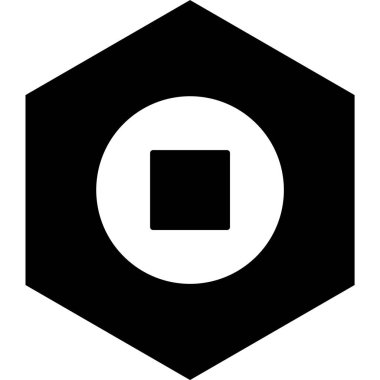 Moda Biçimli Ayırılmış Arkaplanda Simgeyi Durdur