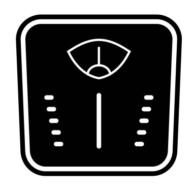 Moda Biçimli Ayrı Arkaplanda Ağırlık Makinesi Simgesi