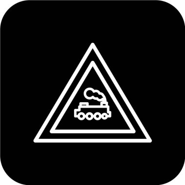 Yol simgesi, vektör illüstrasyonu