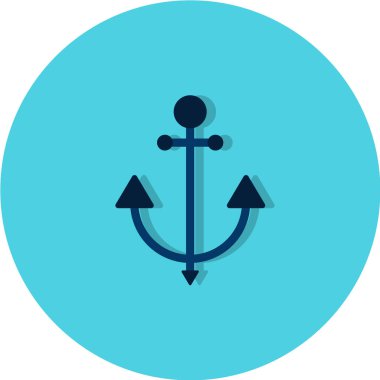 çapa vektör simgesi. Seyahat işareti. deniz sembolü