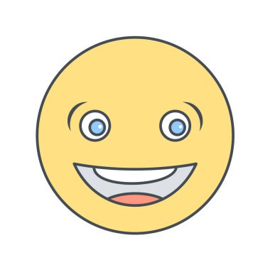 Moda Biçimli Emoji Simgesi İzole Arkaplan 