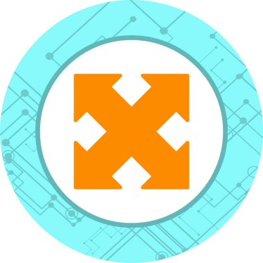 Simge Moda Tarzını Genişlet İzole Arkaplan