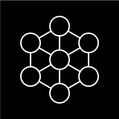 Molekül simgesi vektör illüstrasyonu