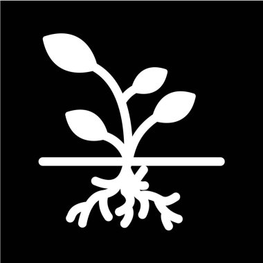 bitki ağ ikonu vektör illüstrasyonu 