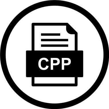 dosya biçimi simgesi, vektör illüstrasyonu