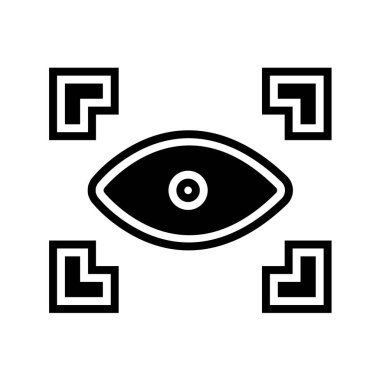Göz simgesi vektör illüstrasyonu