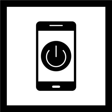 akıllı telefon ekran vektör çizimi, basit simge