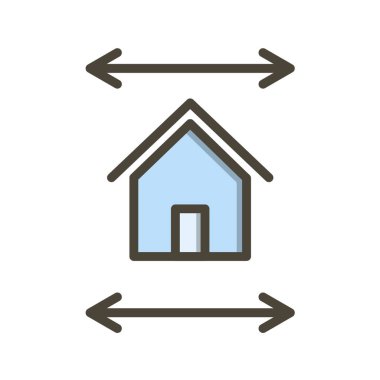 Emlak simgesi vektör illüstrasyonu