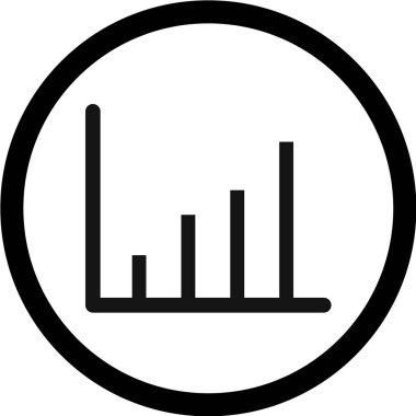 bar çizelgesi simgesi, vektör illüstrasyonu