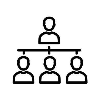 İş vektörü illüstrasyonu beyaz arkaplanda izole edildi 