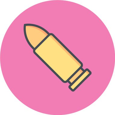 Basit simge, kurşunun vektör çizimi 