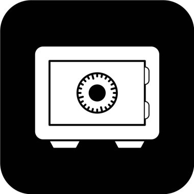 Güvenli ikon. vektör illüstrasyonu