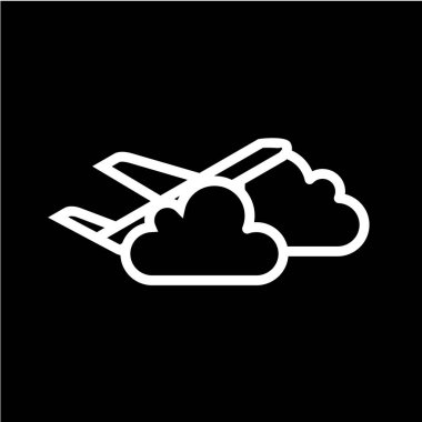 Bulut simgesinin vektör illüstrasyonu