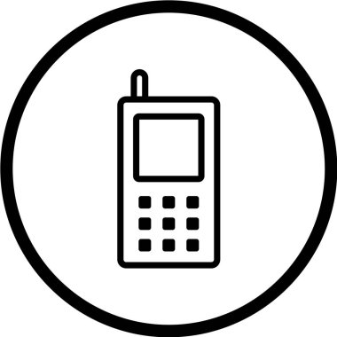 telefon vektör illüstrasyonu, basit simge