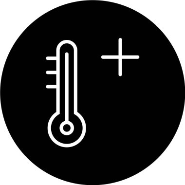 termometre simgesi, vektör illüstrasyonu