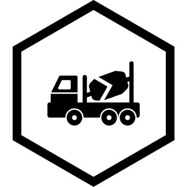 Kamyon vektör simgesi. dağıtım ve lojistik teması.