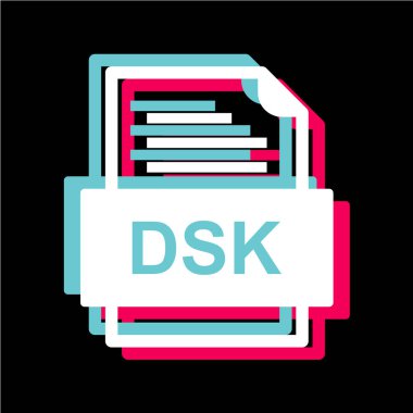 dosya biçimi simgesi, vektör illüstrasyonu