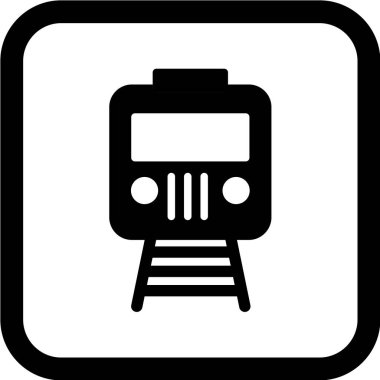 tren simgesi vektör illüstrasyonu