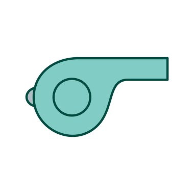 Moda Biçimli Islık Simgesi İzole Arkaplan       