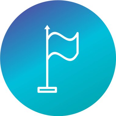 bayrak ikonu vektör illüstrasyonu