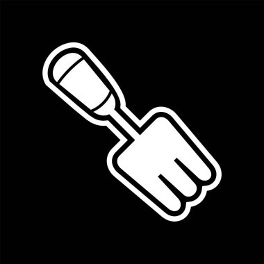 Bahçe Çatalı Simgesi Moda Tarzı İzole Arkaplan