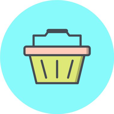 Çöp kutusu vektör simgesi