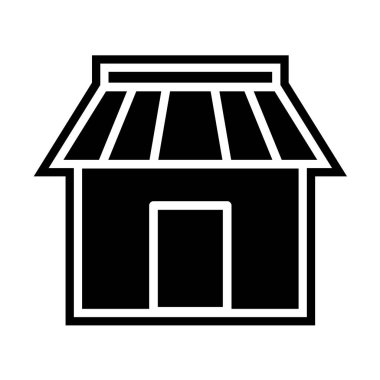 dükkan simgesi vektör illüstrasyonu