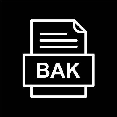 dosya biçimi simgesi, vektör illüstrasyonu