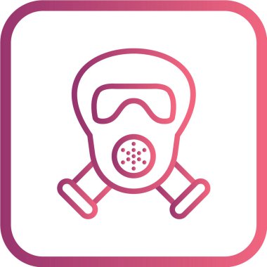 Radyasyon vektör illüstrasyonu, basit simge