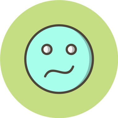 Gülümseme simgesi, vektör illüstrasyonu