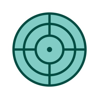 Moda biçimi izole edilmiş arkaplanda hedef simge