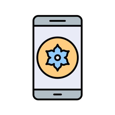 Mobil Uygulamalar konsept vektör çizimi beyaz arkaplan üzerinde 